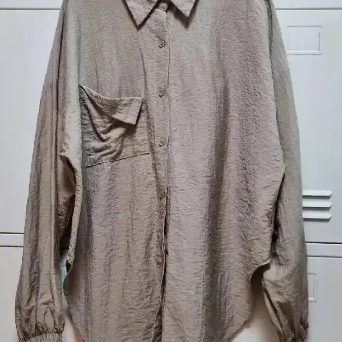 [BUNJANG] Zulrog Beige Two-Way Shirt / 줄로그 투웨이 셔츠 - 베이지, 프리