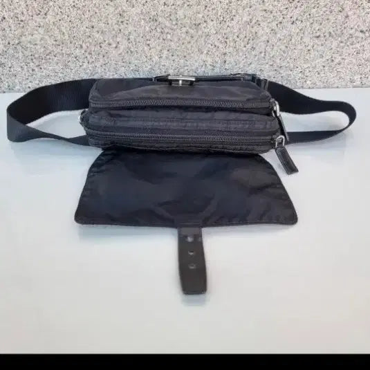 [BUNJANG] Prada Pocono Two-Pocket Belt Bag / 프라다 투포켓 포코노 힙색 벨트백