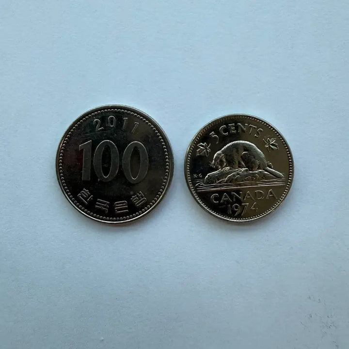 [BUNJANG] Canadian 5 Cent Coin 1974 / 1974년 캐나다 5센트 동전 S1763