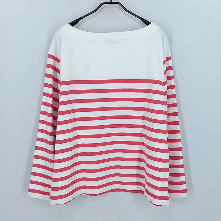 [SOLD OUT] 제이크루 여성 춘추 스트라이프 긴팔티 화이트M (HU43878)