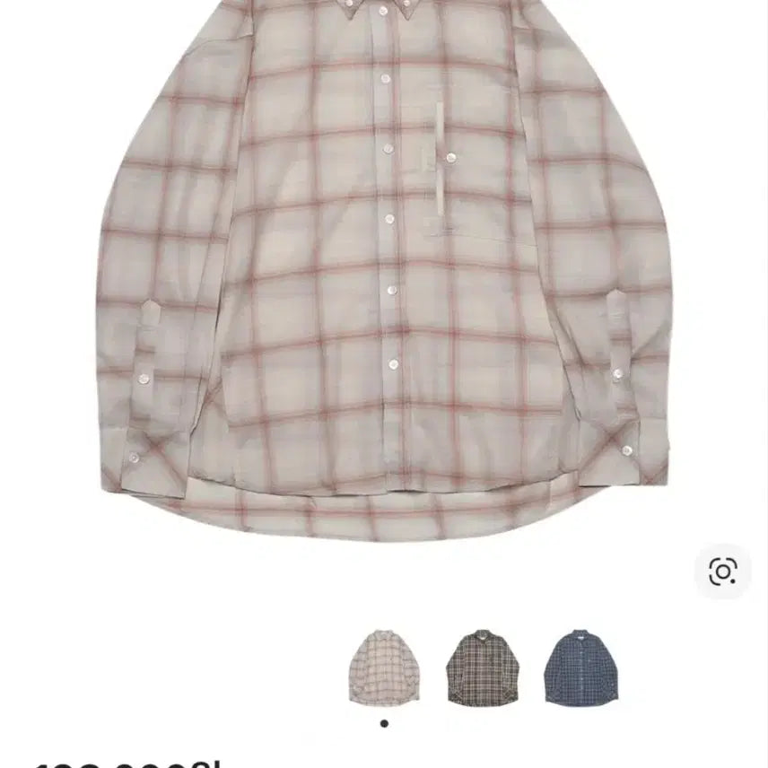 [SOLD OUT] 2)알렌느 카펜터 포켓 체크 셔츠 피치