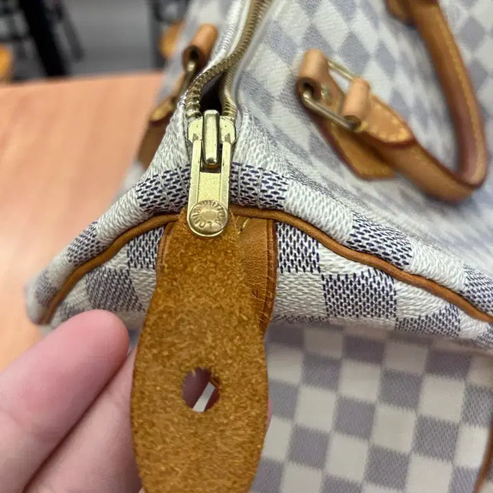 [BUNJANG] Louis Vuitton Damier Azur Speedy 30 Handbag / 루이비통 다미에 아주르 스피디 30
