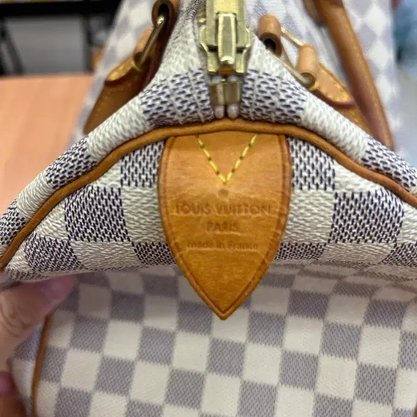 [BUNJANG] Louis Vuitton Damier Azur Speedy 30 Handbag / 루이비통 다미에 아주르 스피디 30