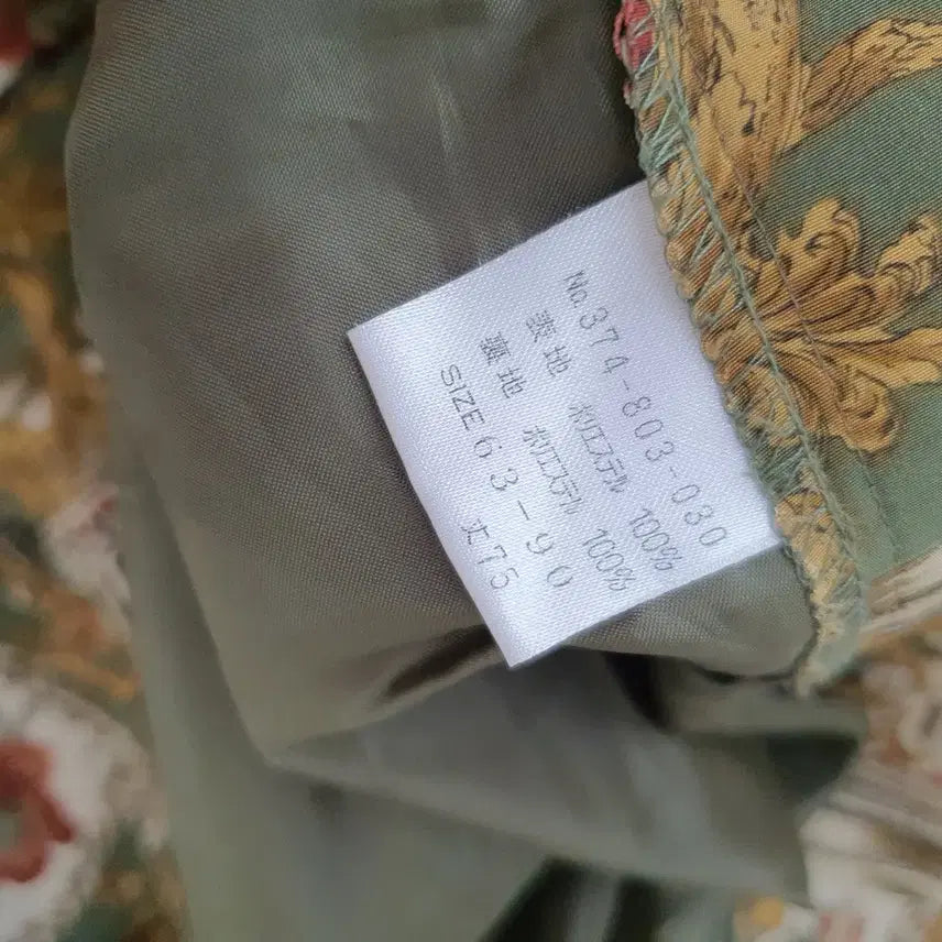 [BUNJANG] Vintage Antique Painting Pattern Long Skirt / 일본빈티지 앤틱무드 명화패턴 롱스커트