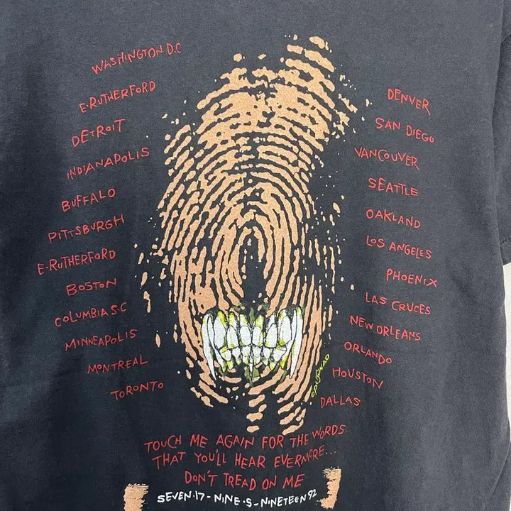 [BUNJANG] Metallica Pushead Artwork Vintage T-shirt / 빈티지 메탈리카 푸시헤드 아트웍 반팔 H2441