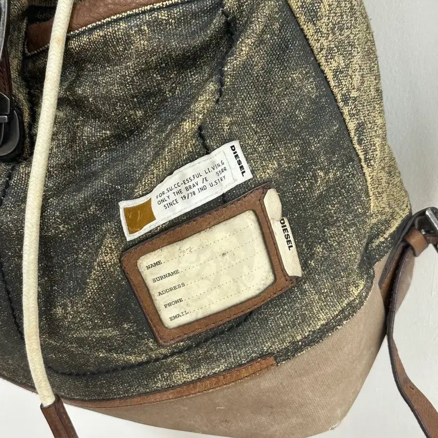 [BUNJANG] Diesel Vintage Backpack Bag / 90s 디젤 빈티지 백팩 가방 택o