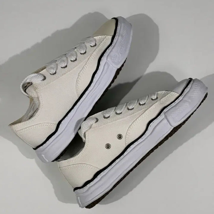 [BUNJANG] Maison Mihara Yasuhiro Peterson OG Sole Canvas Low Sneakers / 메종 미하라 야스히로 피터슨 OG 솔 캔버스 로우 스니커즈 화이트