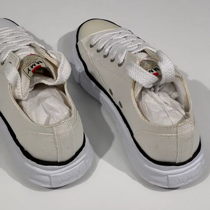 [BUNJANG] Maison Mihara Yasuhiro Peterson OG Sole Canvas Low Sneakers / 메종 미하라 야스히로 피터슨 OG 솔 캔버스 로우 스니커즈 화이트