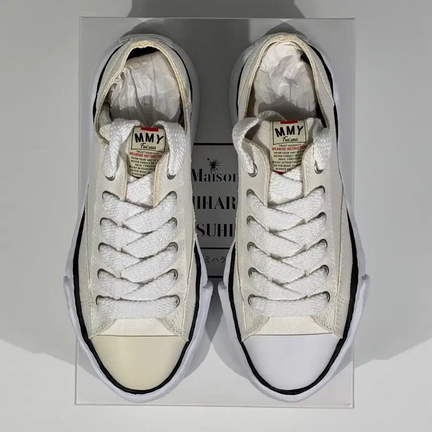 [BUNJANG] Maison Mihara Yasuhiro Peterson OG Sole Canvas Low Sneakers / 메종 미하라 야스히로 피터슨 OG 솔 캔버스 로우 스니커즈 화이트