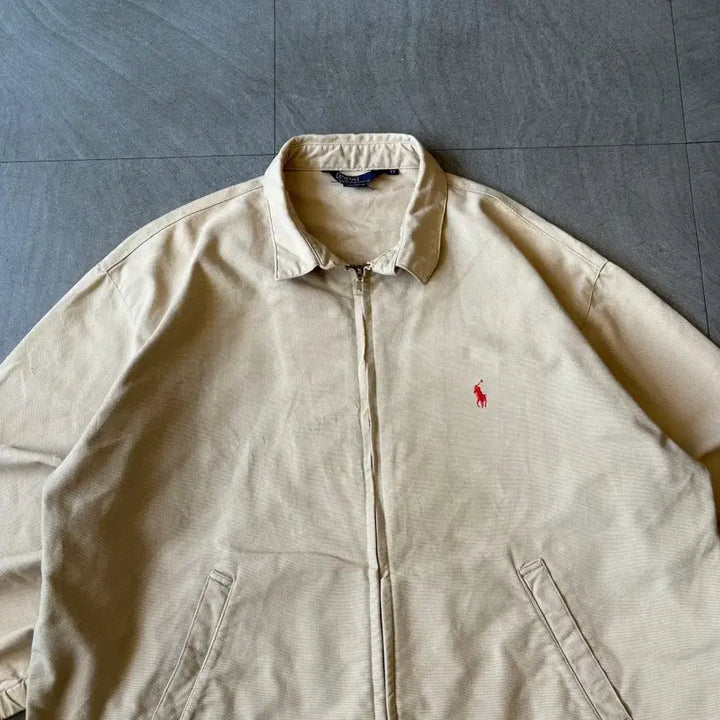 [BUNJANG] Polo Ralph Lauren Beige Swing Top Jacket / 91년 신한 생산 폴로 베이지 스윙톱 자켓