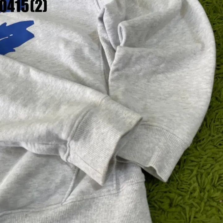 [BUNJANG] Mardi Mercredi Flower Printed Hoodie Gray / 마르디 메크르디 플라워 프린팅 후드티 그레이