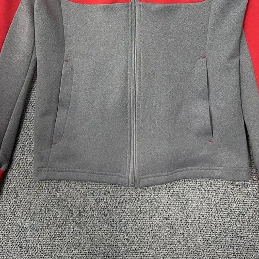 [BUNJANG] Fila Red Logo Functional Hoodie Jacket / 휠라 레드 로고 기능성 후드집업 90