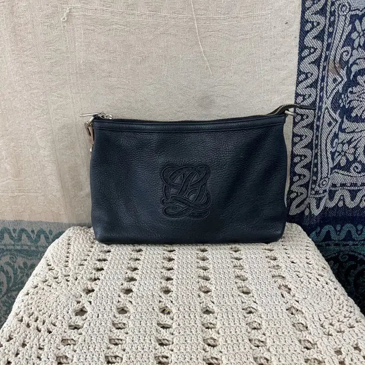 [BUNJANG] Louis Quatorze Big Logo Black Tote Handbag / [F] 루이까또즈 빅로고 블랙 토트백 핸드백 가방