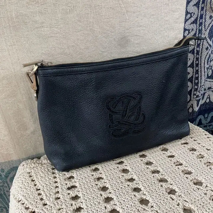 [BUNJANG] Louis Quatorze Big Logo Black Tote Handbag / [F] 루이까또즈 빅로고 블랙 토트백 핸드백 가방