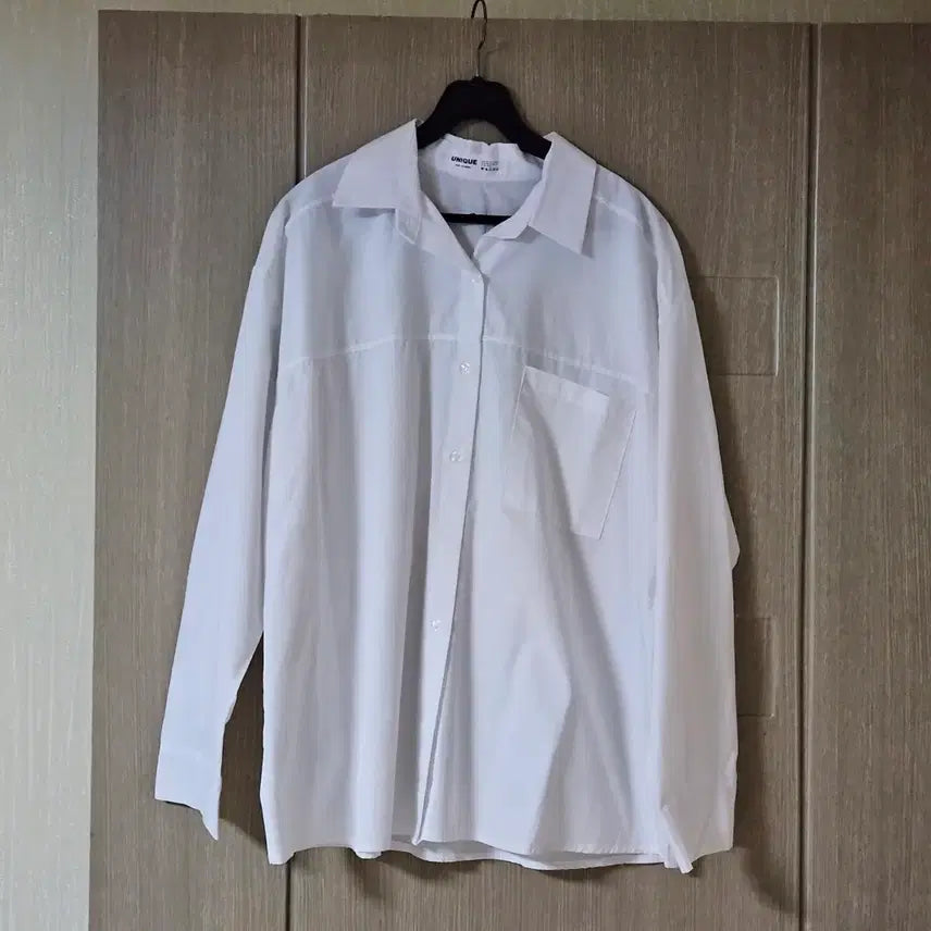 [BUNJANG] Unique White Shirt / 유니크 화이트 셔츠 남방77~88