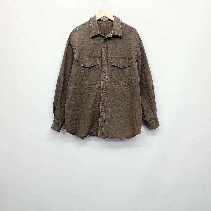 [BUNJANG] Beaker Original 22FW Cotton Nylon Oversized Shirt Jacket / 비이커 오리지널 22FW 면나일론 오버핏 셔켓 002(100)
