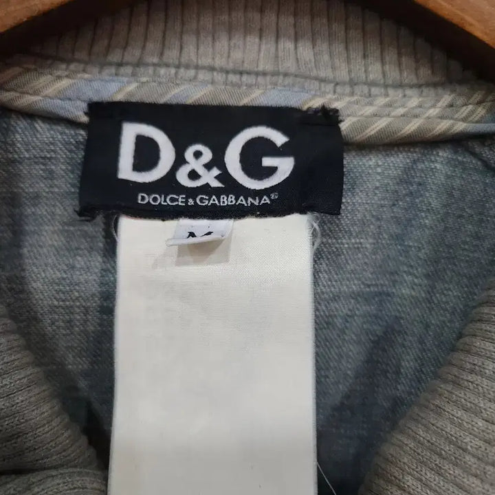 [BUNJANG] Dolce &amp; Gabbana Denim Bomber Jacket / 돌체엔가바나 빅자수로고 데님 보머 자켓