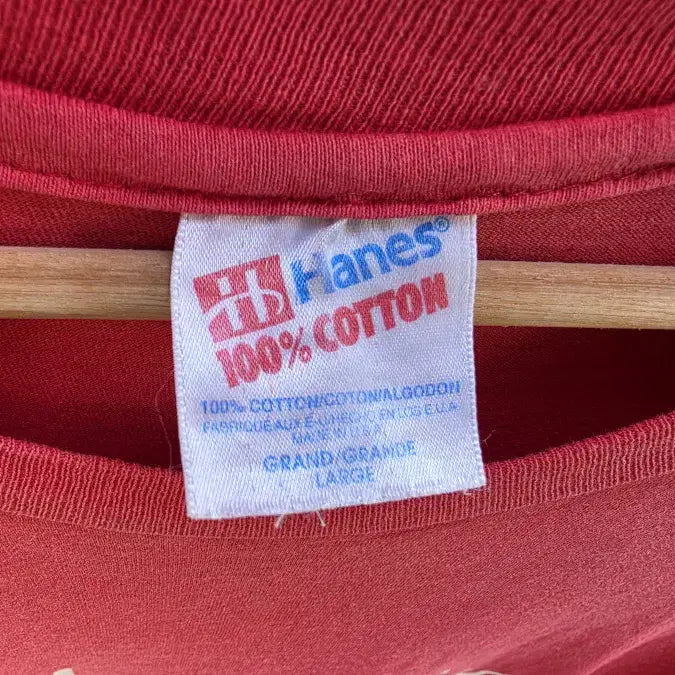 [BUNJANG] Hanes x Champion Single Stitch T-shirt / 80s 헤인즈 x 챔피온 싱글스티치 (made in usa)
