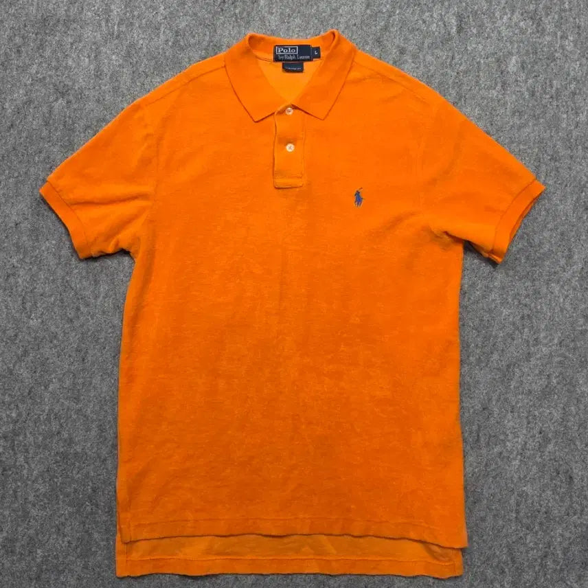 [BUNJANG] Polo Ralph Lauren Custom Fit Terry PK Short Sleeve T-shirt / 폴로 랄프로렌 커스텀핏 테리 PK 카라 반팔티 L