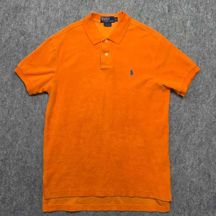 [BUNJANG] Polo Ralph Lauren Custom Fit Terry PK Short Sleeve T-shirt / 폴로 랄프로렌 커스텀핏 테리 PK 카라 반팔티 L