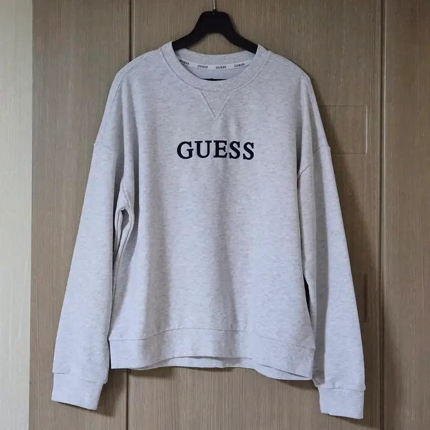 [SOLD OUT] 게스 GUESS 로고 맨투맨 티셔츠 회색 100
