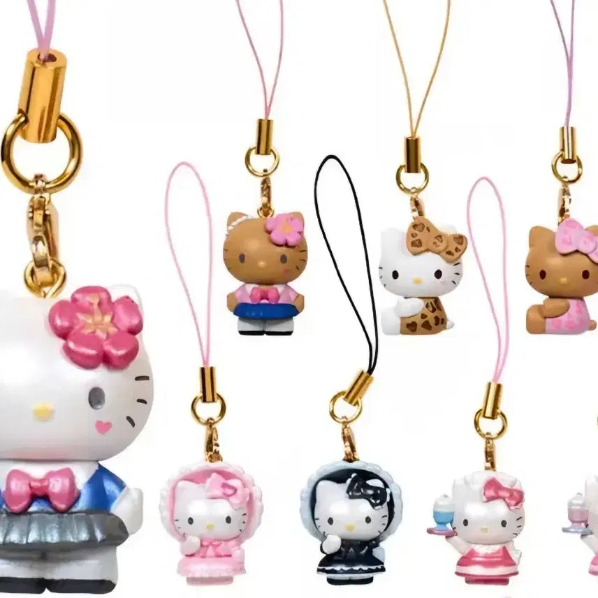 [BUNJANG] Hello Kitty Mascot Random Strap Full Set / 키티 마스코트 스트랩  헬로키티마스크트 키링
