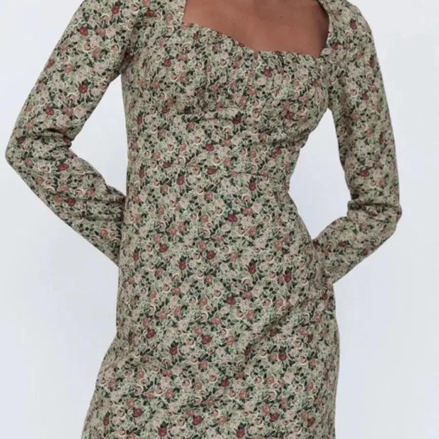 [BUNJANG] ZARA Floral Pattern Mini Dress / 자라 플라워 패턴 미니 원피스 S 드레스