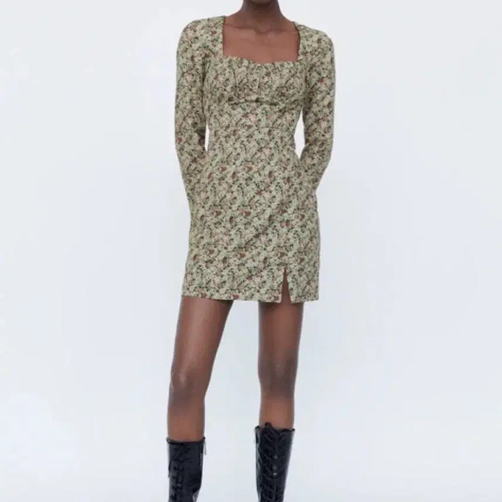 [BUNJANG] ZARA Floral Pattern Mini Dress / 자라 플라워 패턴 미니 원피스 S 드레스