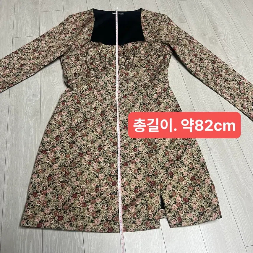 [BUNJANG] ZARA Floral Pattern Mini Dress / 자라 플라워 패턴 미니 원피스 S 드레스