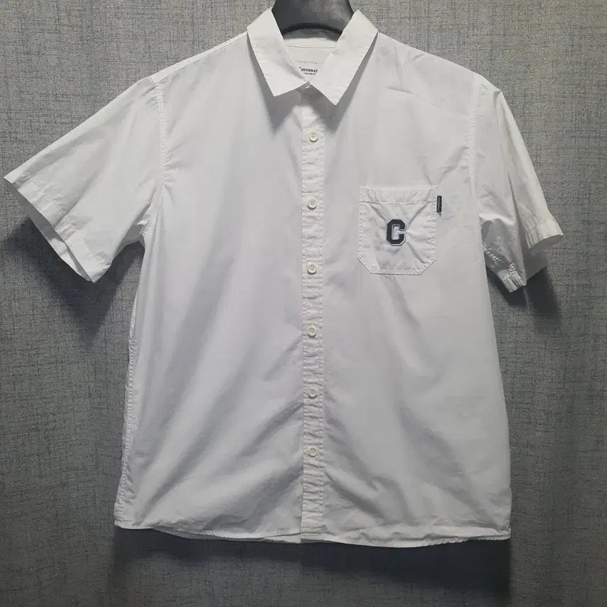 [SOLD OUT] 커버낫  C 로고 반팔 셔츠 화이트 L