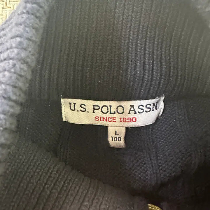 [BUNJANG] U.S. Polo Assn. Cable Knit Cotton Sweater / L 유에스폴로 케이블 니트 코튼 0413D