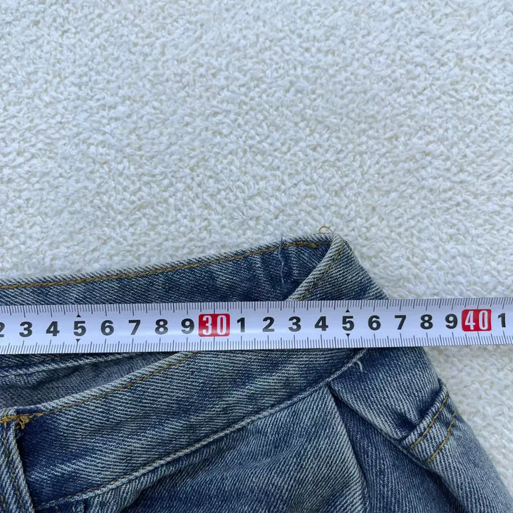 [BUNJANG] L Vintage Bermuda Denim Pants / L 빈티지 버뮤다 데님 바지 0414M