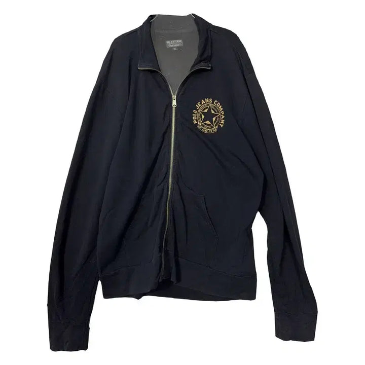 [BUNJANG] Polo Jeans Company Gold Print Track Top Jacket XL / 폴로 진스 컴퍼니 금장 프린팅 트랙탑 집업 저지 XL