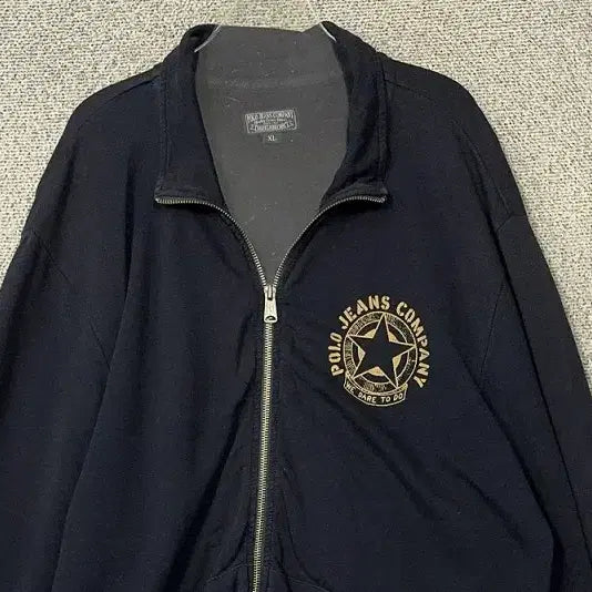 [BUNJANG] Polo Jeans Company Gold Print Track Top Jacket XL / 폴로 진스 컴퍼니 금장 프린팅 트랙탑 집업 저지 XL