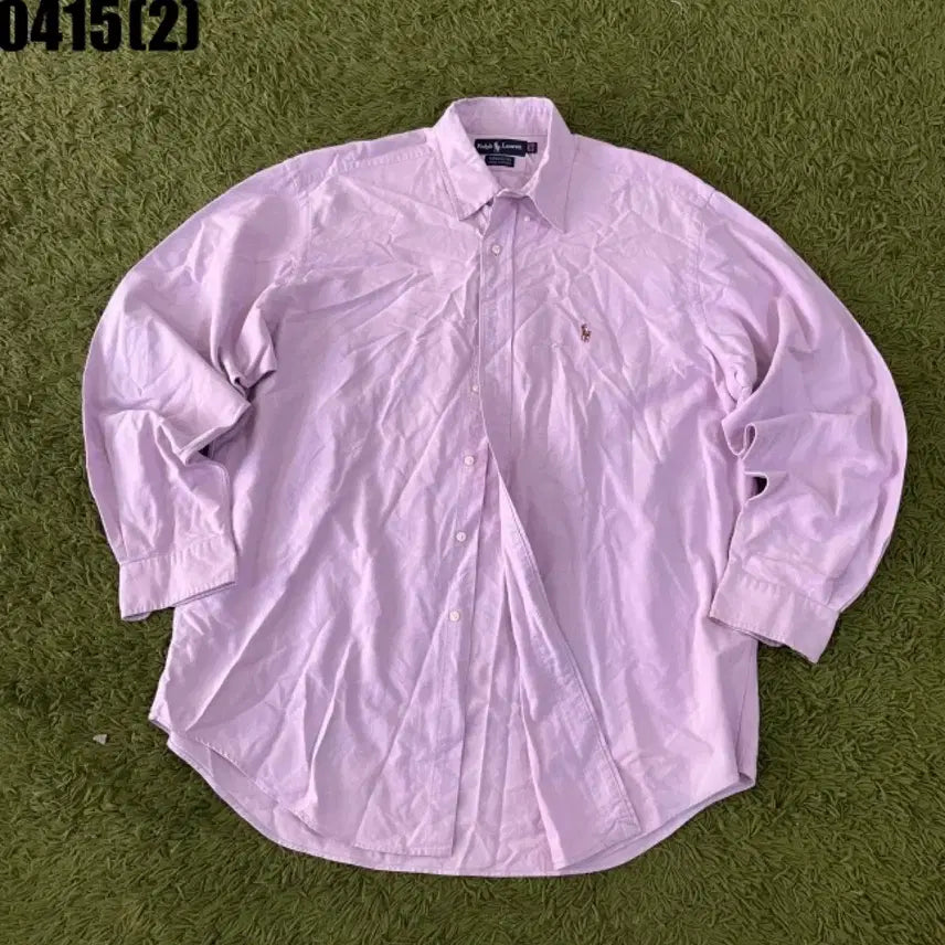 [BUNJANG] Polo Ralph Lauren Lavender Shirt / 폴로 랄프로렌 셔츠 라벤더 남방