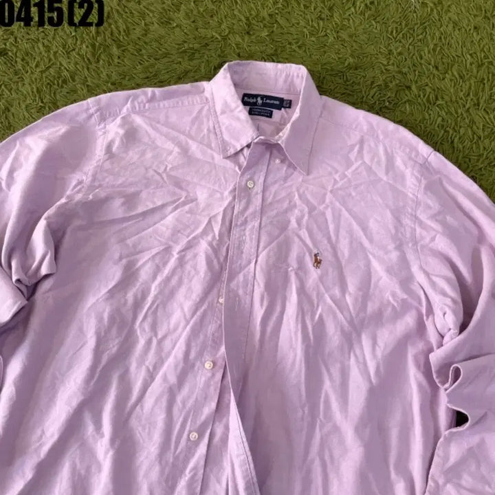 [BUNJANG] Polo Ralph Lauren Lavender Shirt / 폴로 랄프로렌 셔츠 라벤더 남방