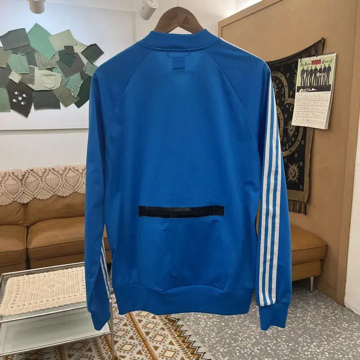 [BUNJANG] Adidas Superstar Retro Track Pattern Jersey Zip-Up Jacket / 아디다스 슈퍼스타 희귀 레트로 트랙패턴 져지 집업 100 C10789