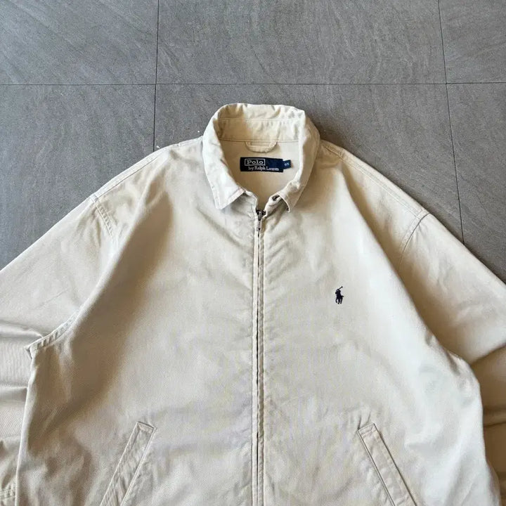 [BUNJANG] Polo Beige Swing Top Jacket / 폴로 정품 베이지 스윙톱 자켓