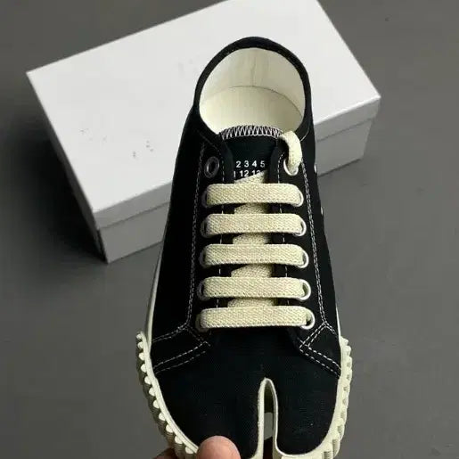 [BUNJANG] Maison Margiela Tabi Sneakers Black / 마르지엘라 타비 스니커즈 블랙 새상품 풀박스