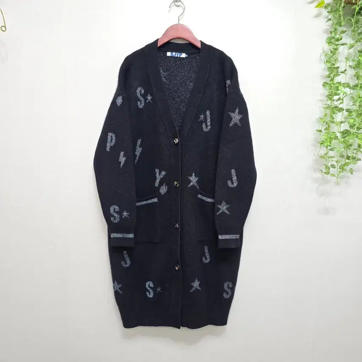 [BUNJANG] SJYP Pattern Wool Long Cardigan / SJYP 20&