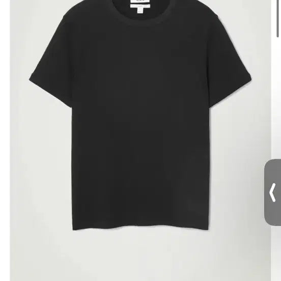 [SOLD OUT] Cos 슬림 리브드 코튼 티셔츠 블랙 XL