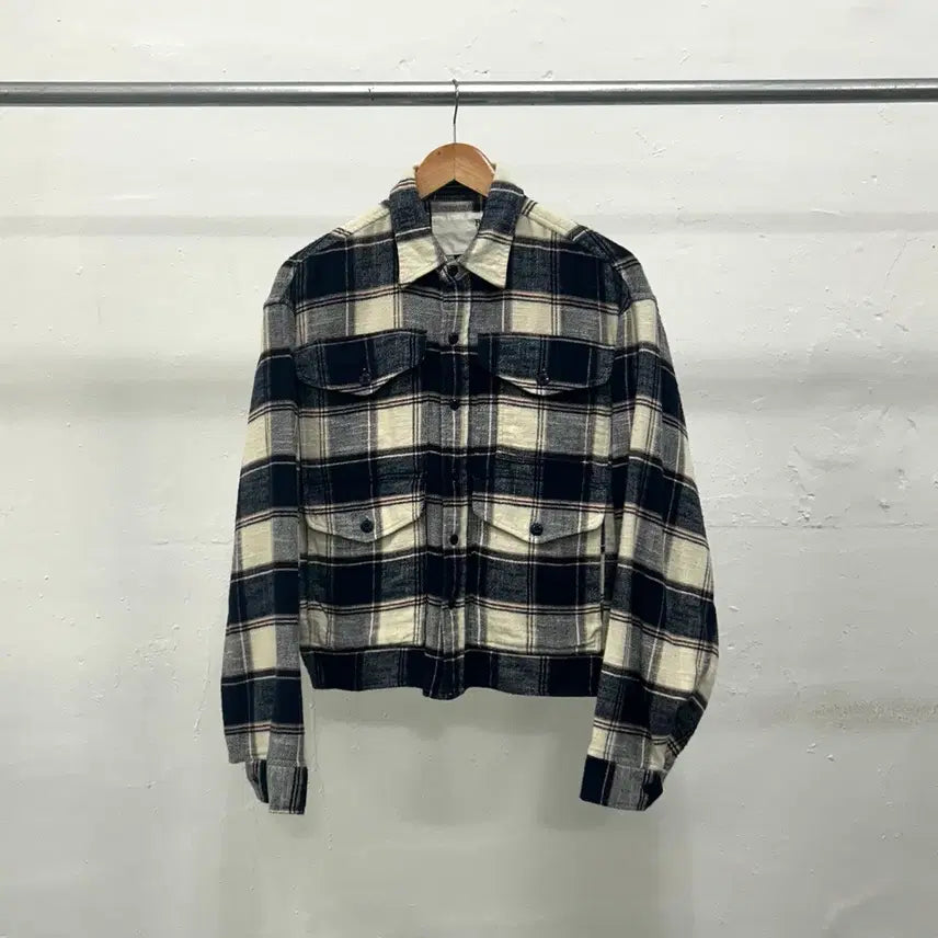[SOLD OUT] R13 체크 멀티포켓 오버사이즈 셔츠