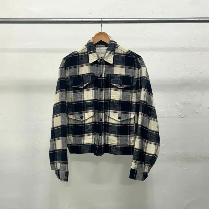 [SOLD OUT] R13 체크 멀티포켓 오버사이즈 셔츠
