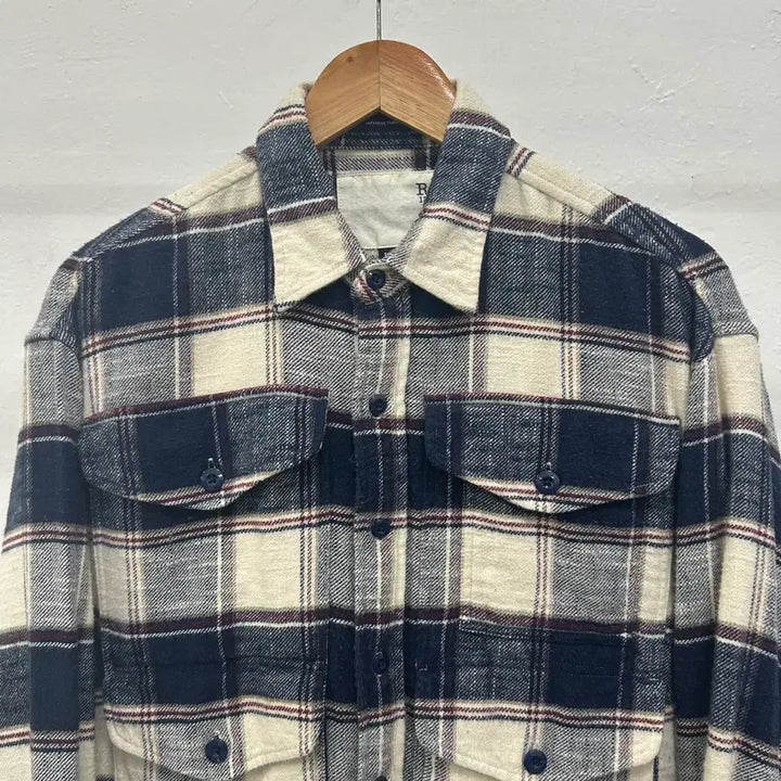 [SOLD OUT] R13 체크 멀티포켓 오버사이즈 셔츠