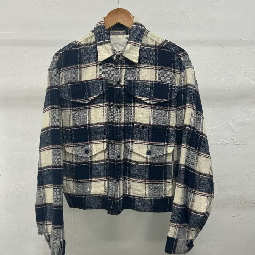 [SOLD OUT] R13 체크 멀티포켓 오버사이즈 셔츠
