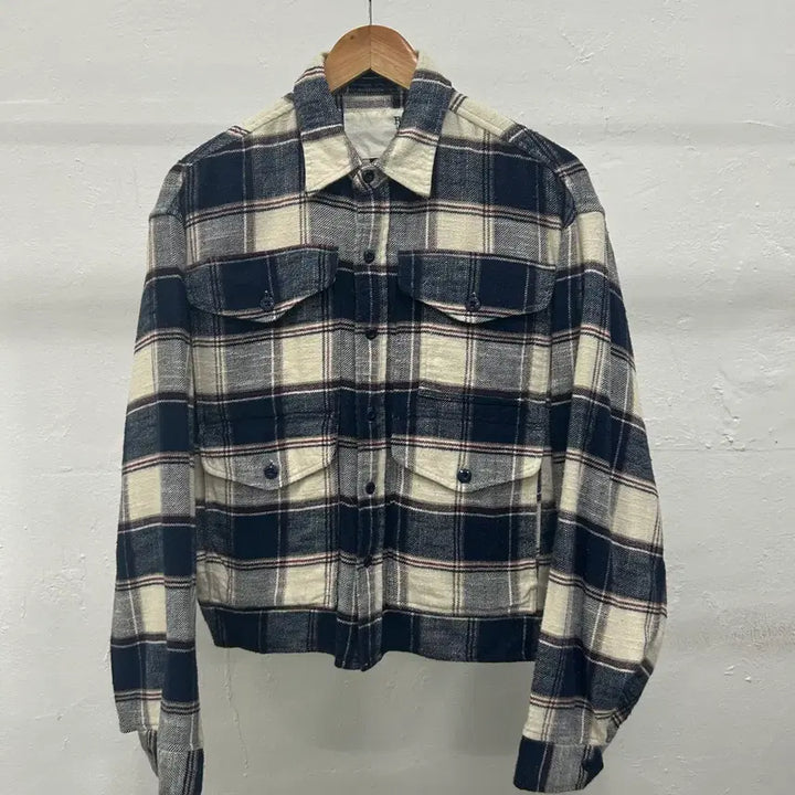 [SOLD OUT] R13 체크 멀티포켓 오버사이즈 셔츠
