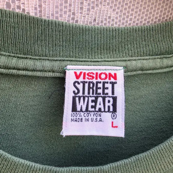 [BUNJANG] Vision Streetwear Mechanic Robot T-shirt / 1991년 비전 스트릿웨어 메카닉 로봇 (made in usa)