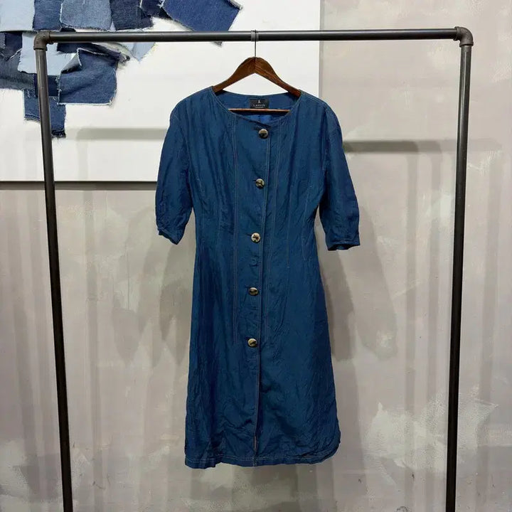 [SOLD OUT] (90) 랑방 여성 명품 캐주얼 린넨 블라우스 롱 원피스