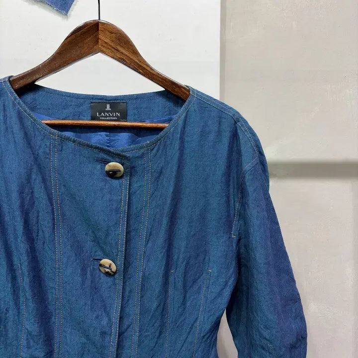 [SOLD OUT] (90) 랑방 여성 명품 캐주얼 린넨 블라우스 롱 원피스