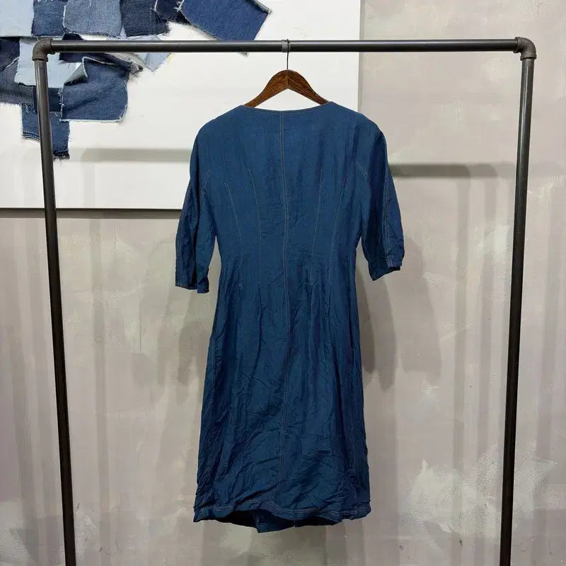 [SOLD OUT] (90) 랑방 여성 명품 캐주얼 린넨 블라우스 롱 원피스